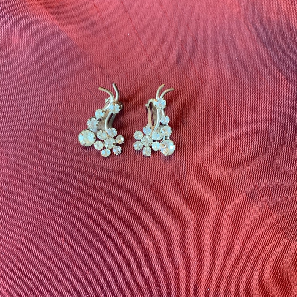 Vintage Costume clip on earrings.